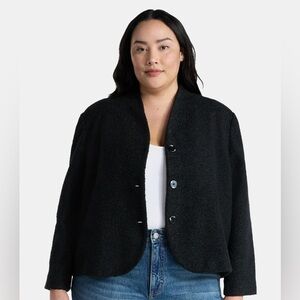 Terra & Sky Black Teddy Jacket